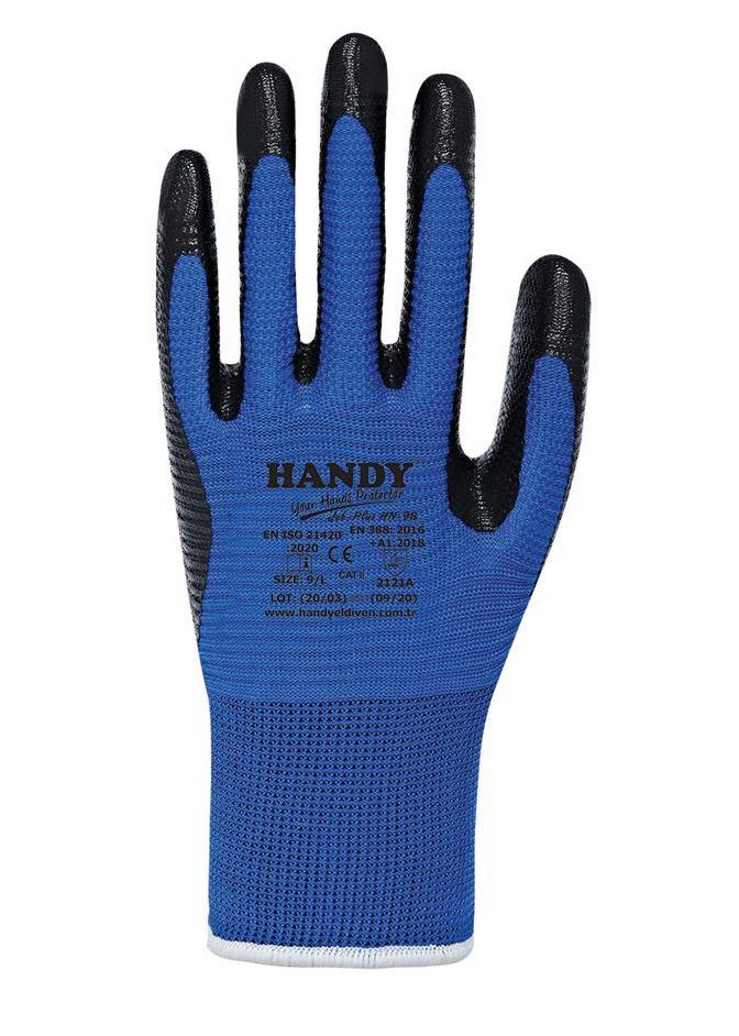 HANDY HN-98 Jop Plus Zebra Nitril Eldiven 2121X - EKŞİOĞLU