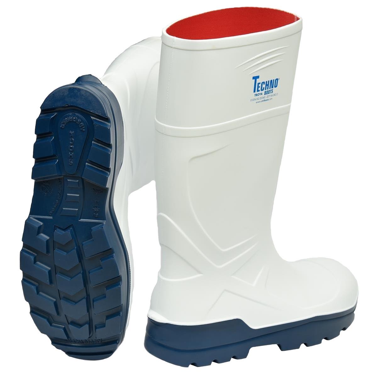 TECHNO BOOTS TROYA S5 SRC Poliüretan Beyaz Çizme - EKŞİOĞLU