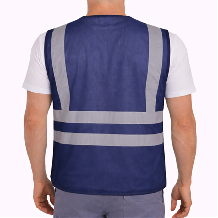 Mühendis Tipi Cepli İkaz Yeleği Lacivert