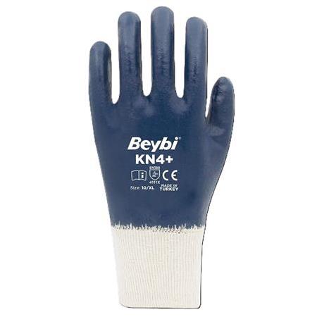BEYBİ KN4+ PLUS Pamuk Mavi Nitril Eldiven 4111X