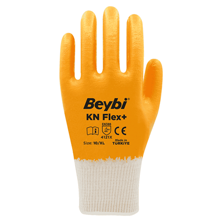 BEYBİ KN FLEX + Sarı Nitril İş Eldiveni 4121X
