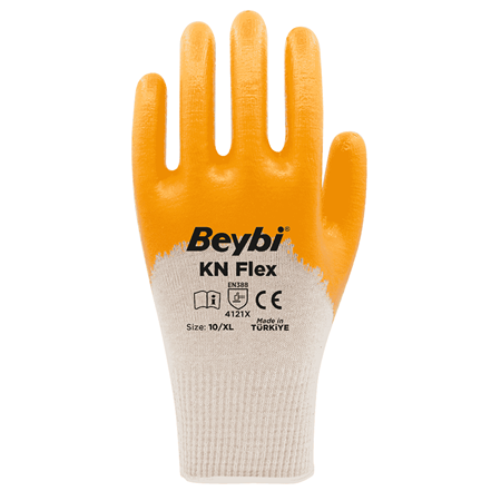 BEYBİ KN FLEX Sarı Nitril Eldiven 4121X