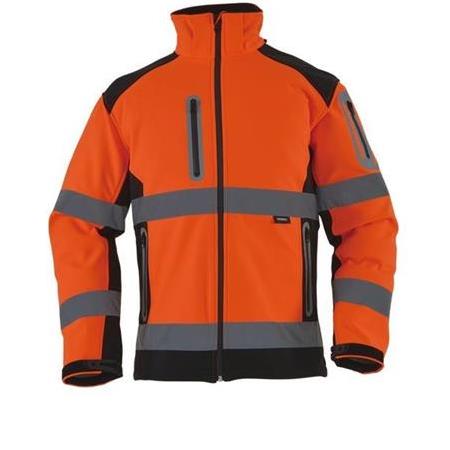 VIZWELL VWJK177-B Softshell Reflektörlü Turuncu-Lacivert Mont