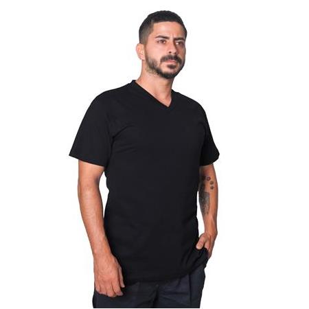 EKŞİOĞLU Logolu Baskılı V Yaka Süprem Tişört