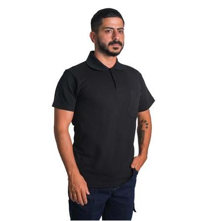 EKŞİOĞLU Logolu Baskılı Polo Yaka Open-End Tişört