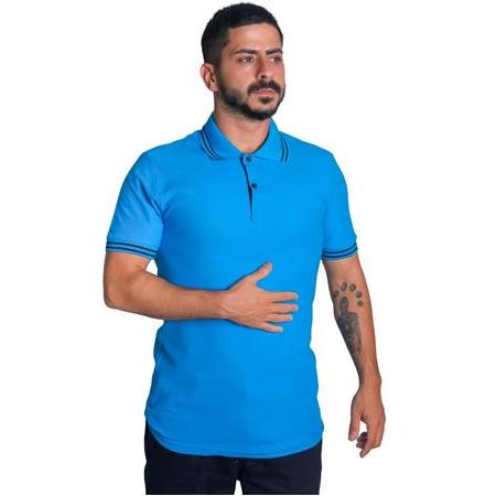 EKŞİOĞLU Logolu Baskılı Polo Yaka Penye Tişört