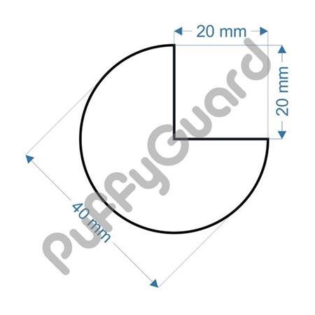 PUFFYGUARD C1 Kenar Köşe Koruyucu Ø40 x 1000 mm