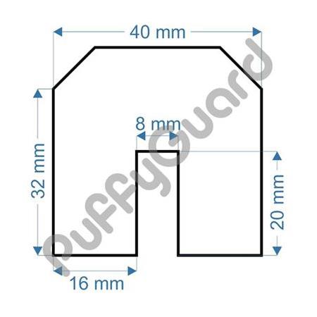 PUFFYGUARD U Profil Kenar Köşe Koruyucu 40 x 40 x 1000 mm