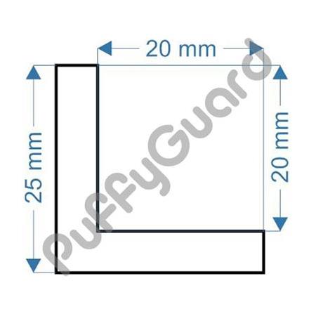 PUFFYGUARD L1 Kenar Köşe Koruyucu 25 x 25 x 1000 mm