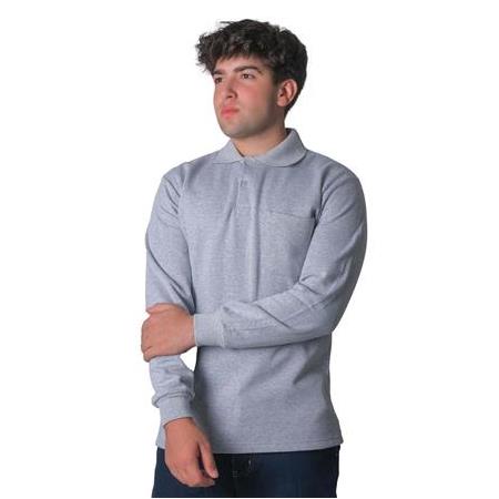 EKŞİOĞLU Logolu Baskılı Polo Yaka Uzun Kol Sweatshirt