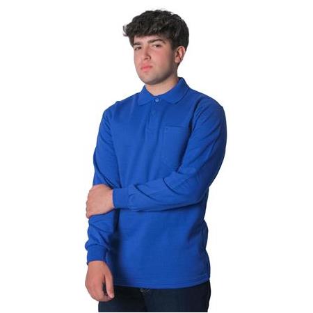 EKŞİOĞLU Logolu Baskılı Polo Yaka Uzun Kol Sweatshirt