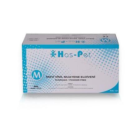 HAS-PET Pudrasız Mavi Vinil Eldiven