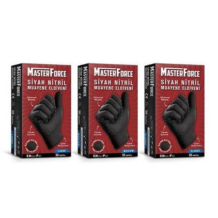 MASTERFORCE Siyah Nitril Tamirci Eldiveni