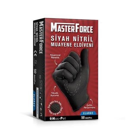 MASTERFORCE Siyah Nitril Tamirci Eldiveni