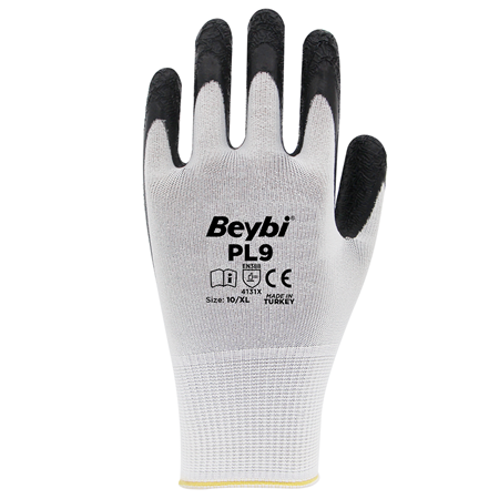 BEYBİ PL9 Polyester Örme Lateks Eldiven 3131X