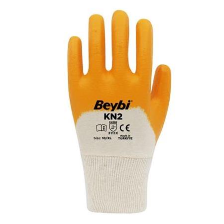 BEYBİ KN2 Pamuk Sarı Nitril Eldiven 3111X