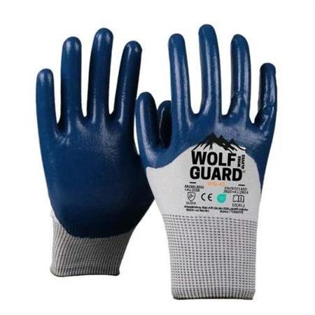 WOLFGUARD WG-43 3/4 Kaplı Nitril Eldiven 3232A