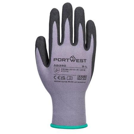 PORTWEST AB350 - DermiFlex Essential İş Eldiveni Gri/Siyah 4131X