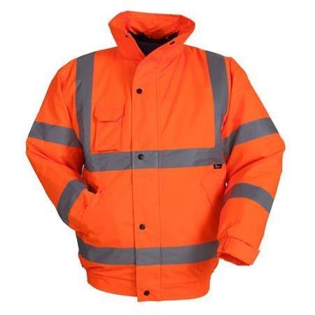 VIZWELL VWJK04 300 D Oxford Reflektörlü Bomber Mont Turuncu